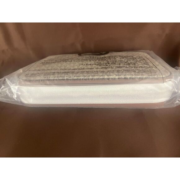 Michael Kors Ginny MK Logo Crossbody Shoulder Bag White Jet Set Item - Picture 6 of 9